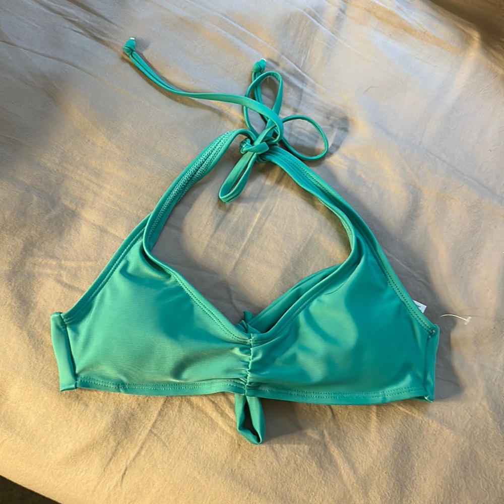 Green halter top bikini top from Aeropostale